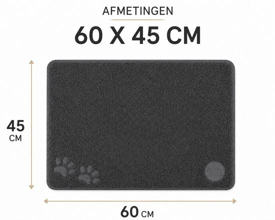 Puppy Starter Kit – Dubbele Voerbak met Mat – Grijs – Hondenmand met Dekentje